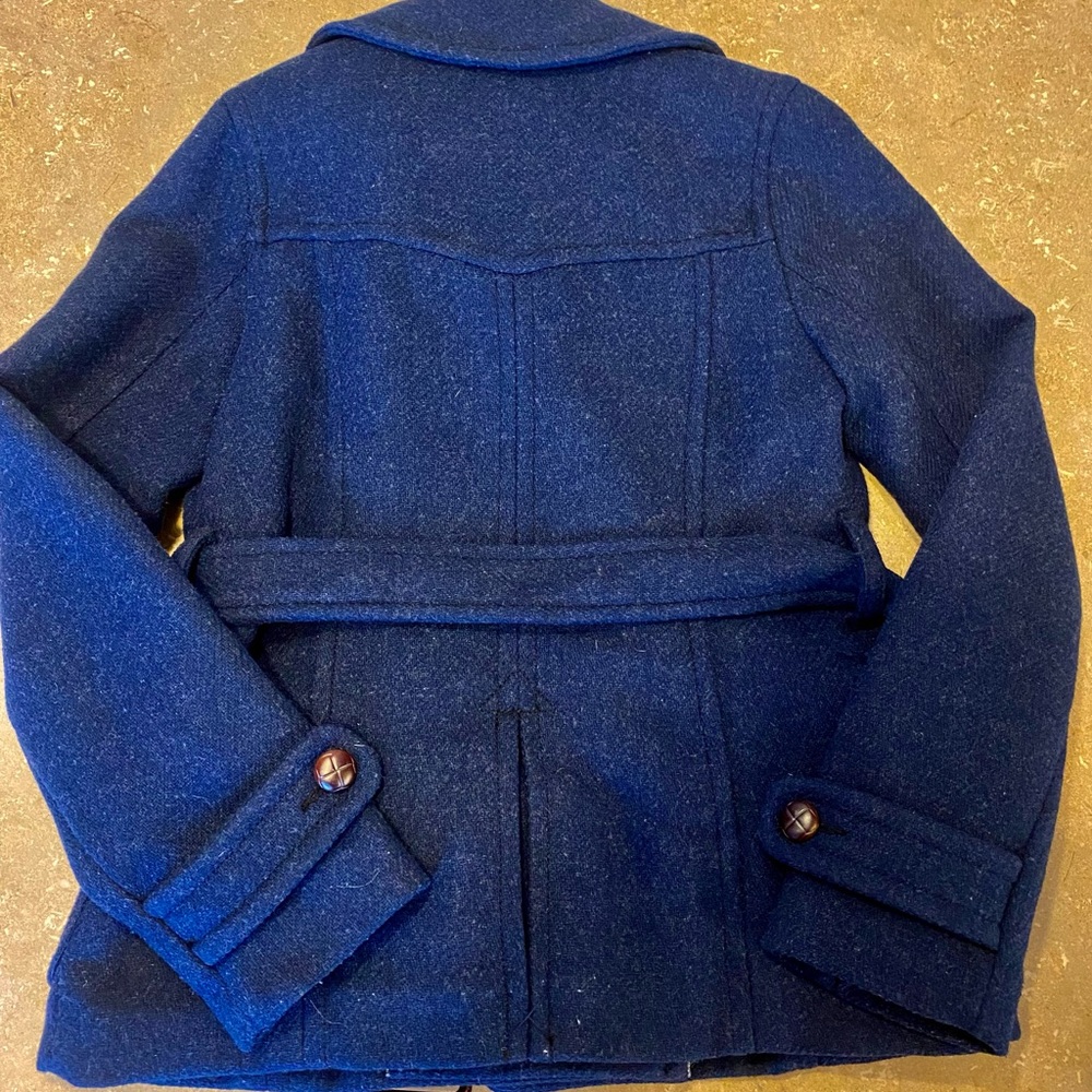 Wool American Eagle Pea Coat Jacket - image 5